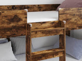 Bunk Bed for Kids Smoked Oak 90 x 190 cm Engineered Wood 3410535