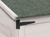 Garden Shed White 106.5 x 56 x 113.5 cm Solid Fir Wood 42033441