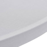 Standing Table Cover 80 cm White Stretch 4 pcs 279070