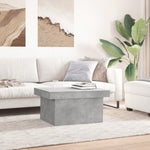 ZNTS Coffee Table Concrete Grey 100x55x40 cm Engineered Wood 840873