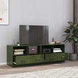 TV Cabinets 2 pcs Olive Green 67x39x44 cm Steel 841748