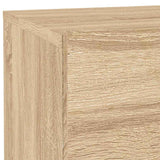 Bedside Cabinet with LED Lights Sonoma Oak 70x36x40.5 cm 836779