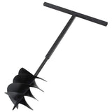 145258 Ground Drill with Handle 250 mm Steel Black