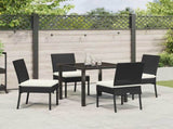 Garden Dining Set 5 pcs Cream Powder-Coated Steel 3379220