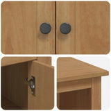 Microwave Sideboard PANAMA Honey Wax 99.5 x 44 x 86.5 cm 42033388