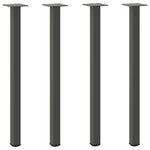 ZNTS Coffee Table Legs 4 pcs Anthracite 72-74 cm Steel 4012458