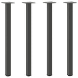 Console Table Legs 4 pcs Anthracite 72-74 cm Steel 4012458