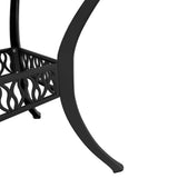 Garden Dining Set Black Cast aluminium Medium Durable 3216335