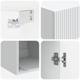 Wall-Mounted Cabinet White 33 x 34.5 x 90 cm Engineered Wood 898415