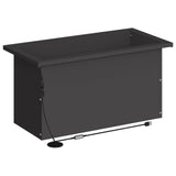 Garden Planter with LED Black 30 x 60 x 30 cm Steel 8008084