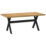 ZNTS Dining Table NOAIN X-Shaped Legs 180x90x75 cm Solid Wood Pine 4100046