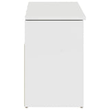 Shoe Bench High Gloss White 102x30.5x45 cm Engineered Wood 861149