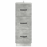 Drawer Cabinet Concrete Grey 33 x 34.5 x 87 cm Engineered Wood 895308