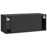 Wall-Mounted TV Cabinet Black 78.5 x 31 x 30 cm Engineered Wood 899056