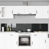 Kitchen Backsplash 2 pcs Black 120 x 40 cm Tempered Glass 3415497