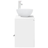 Wall-Mounted Sink Vanity High Gloss White 49.5 x 41 x 64.5 cm 890396