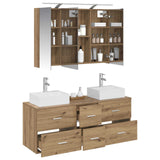Bathroom Furniture Set 4 pcs Artisan Oak 3406822