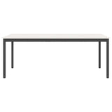 Dining Table White 200 x 100 x 75 cm Solid Pine Wood 3416326