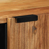 Sideboard with Shelf Brown 90 x 33 x 75 cm Solid Mango Wood 4017784