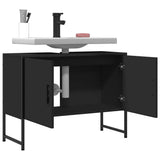 Bathroom Sink Cabinet Black Engineered wood Medium 842461