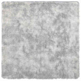 Shaggy Rug High Pile NAVARRA Silver Grey 200x200 cm Polyester 4102884