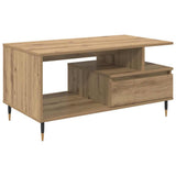 Coffee Table Artisan Oak 90 x 49 x 45 cm Engineered Wood 882706