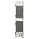 3-Panel Room Divider Grey 105x165 cm Fabric 338554