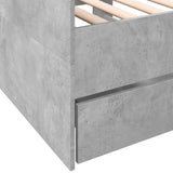Daybed Concrete Grey Engineered Wood Single 3280828