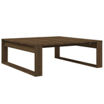 ZNTS Coffee Table Brown Oak 100x100x35 cm Engineered Wood 816001