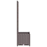 Garden Planter with Trellis Brown 40x40x136 cm PP 318259
