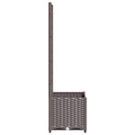 ZNTS Garden Planter with Trellis Brown 40x40x136 cm PP 318259