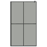 Walk-in Shower Screen 118x190 cm Dark Tempered Glass 151887