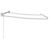Manual Retractable Awning Frame White 3.5 x 2 m Aluminium 42024177