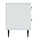 Bedside Cabinet White 62 x 34.5 x 47.5 cm Engineered Wood 894775