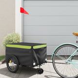 Bike Trailer Black and Green 30 kg Iron 94102