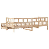 Daybed with Trundle and Drawers without Mattress 80x200 cm 3302209