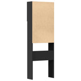 Washing Machine Cabinet Black 64x24x190 cm Engineered Wood 862390