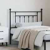 Metal Replace Headboard Black 90 cm 353565