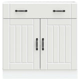 Kitchen Base Cabinet Lucca White Engineered Wood 853737