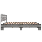 Bed Frame without Mattress Grey Sonoma 200x200 cm 3280130