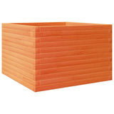 Garden Planter Wax Brown 70x70x45.5 cm Solid Wood Pine 847255
