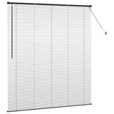Venetian Blinds Height Adjustable Black 175 x 160 cm Aluminium 42006159