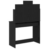Dressing Table Black Oak 96 x 39 x 142 cm Engineered Wood 862109