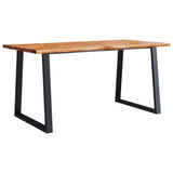 3 Piece Dining Set with Live Edge Solid Wood Acacia 3157526