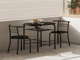 Three-Piece Compact Dining Set - Black T3398P423520