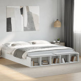 Bed Frame without Mattress White 200x200 cm 3280538