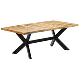 247427 Dining Table 200x100x75 cm Solid Mango Wood