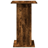 Bar Table with Storage Smoked Oak 60x60x102 cm Engineered Wood 854332