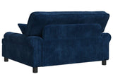 XXL Armchair with Cushions Navy 1.5 Lines Fabric 42043501