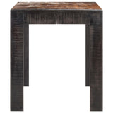 ZNTS Dining Table 140x70x76 cm Solid Rough Mango Wood 289655